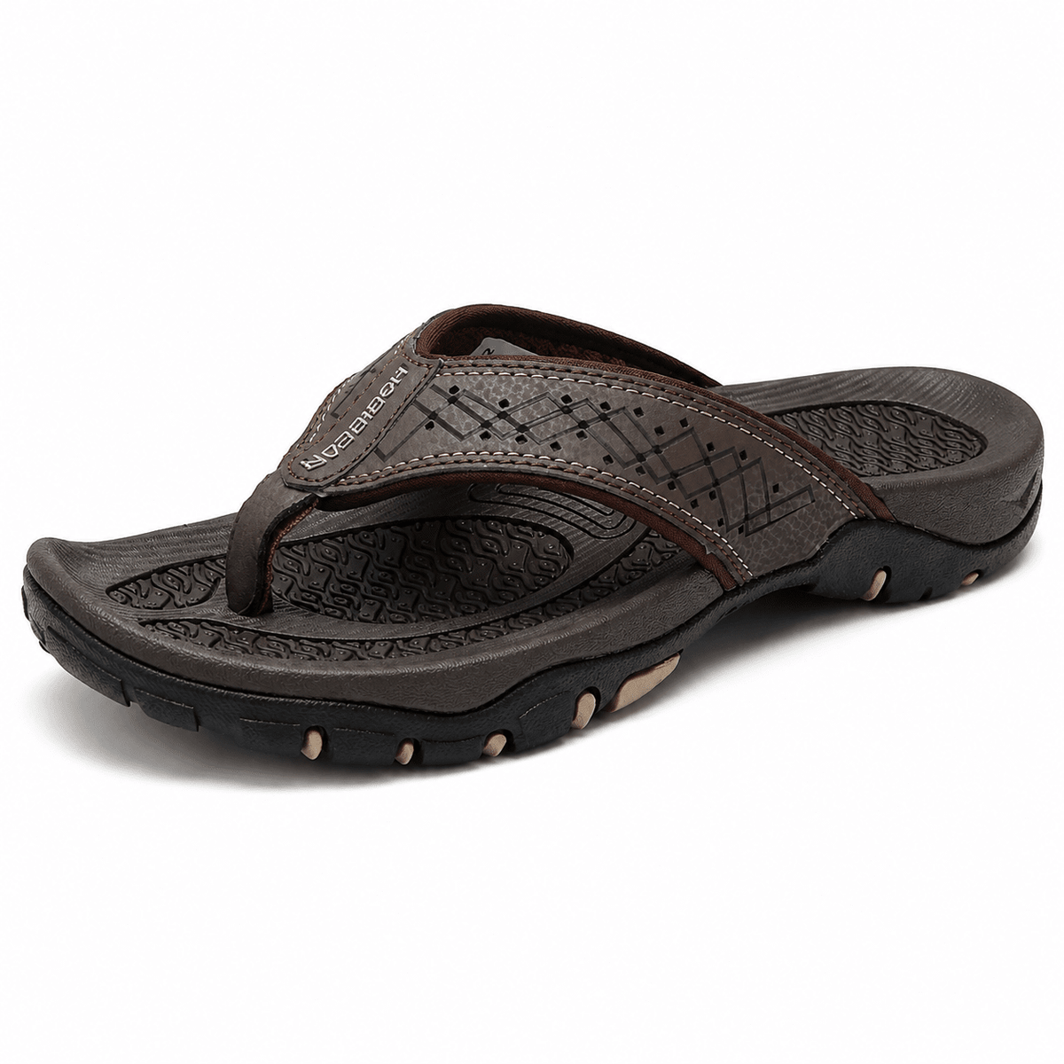 Men’s Leather Flip-Flops – Versatile, Comfortable & Breathable | Zethor Coast Men’s Leather Flip-Flops – Versatile, Comfortable & Breathable | Zethor Coast Brown