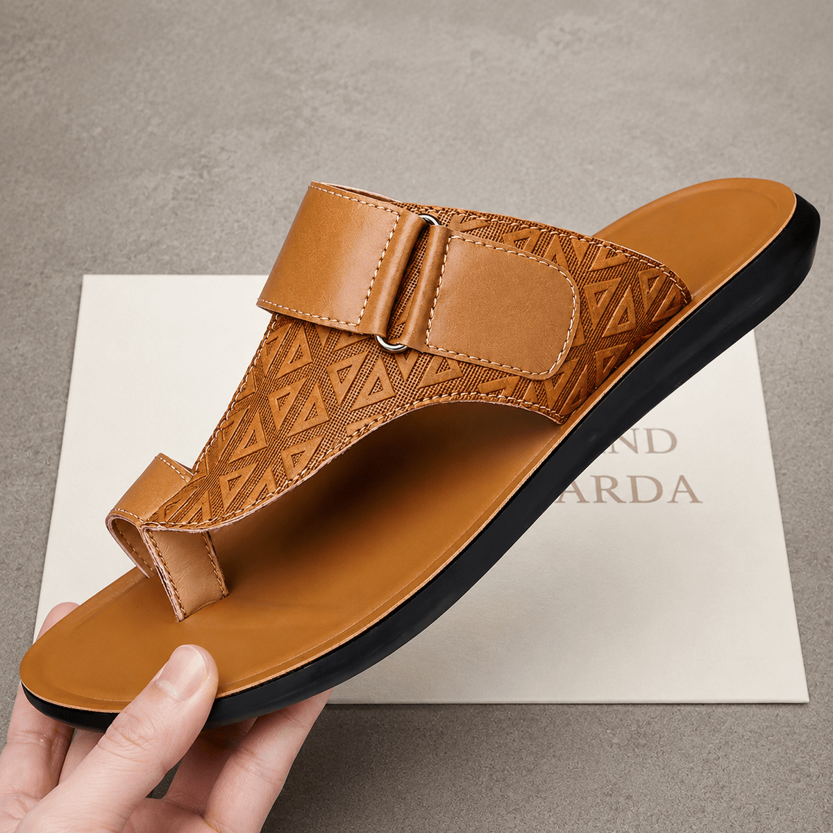 Men's Leather Sandals, Comfortable, Breathable & Modern – Khazen Men's Leather Sandals, Comfortable, Breathable & Modern – Khazen