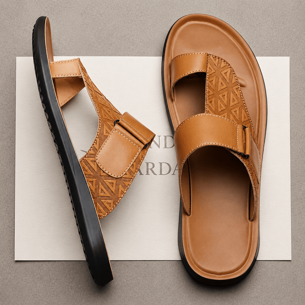 Men's Leather Sandals, Comfortable, Breathable & Modern – Khazen Men's Leather Sandals, Comfortable, Breathable & Modern – Khazen