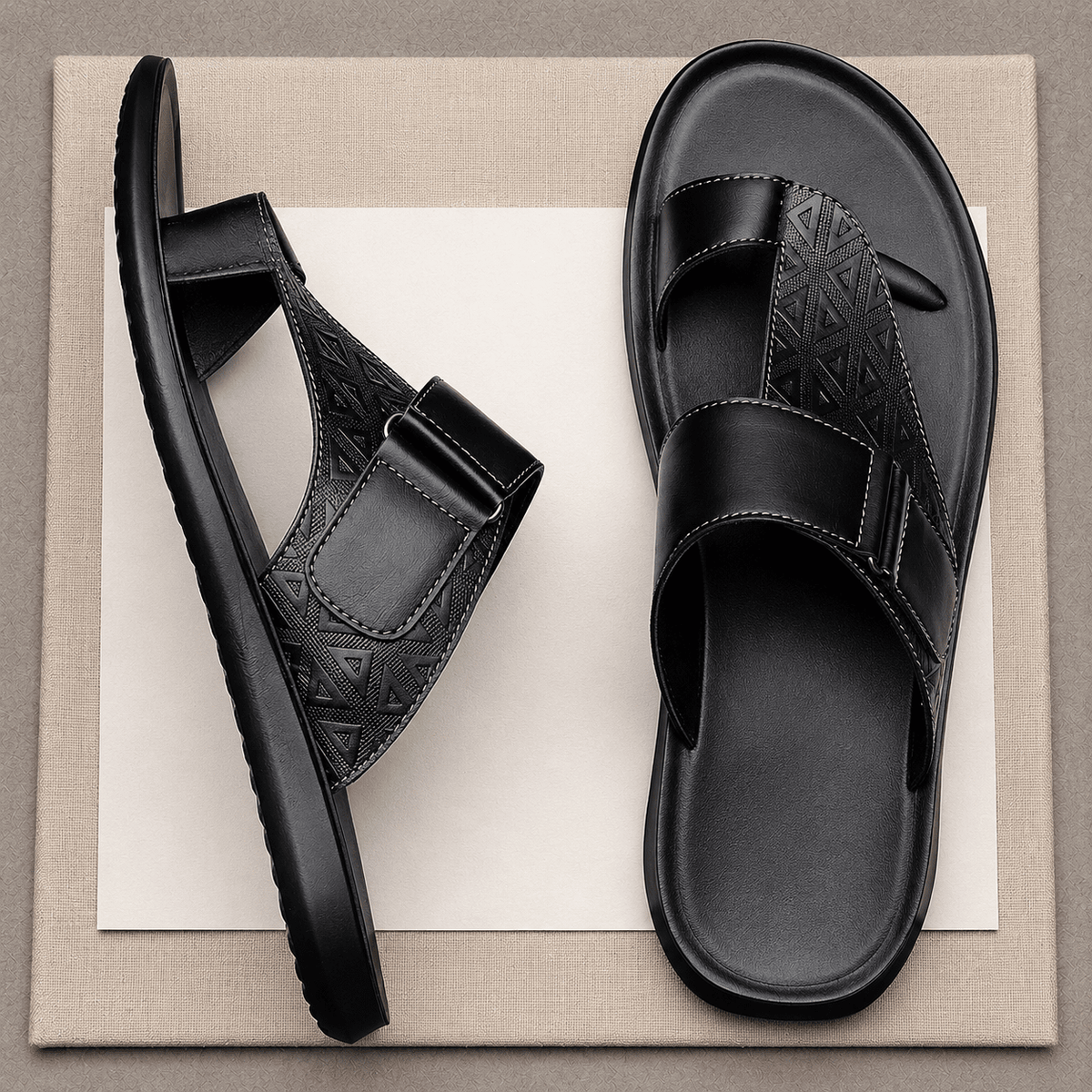 Men's Leather Sandals, Comfortable, Breathable & Modern – Khazen Men's Leather Sandals, Comfortable, Breathable & Modern – Khazen