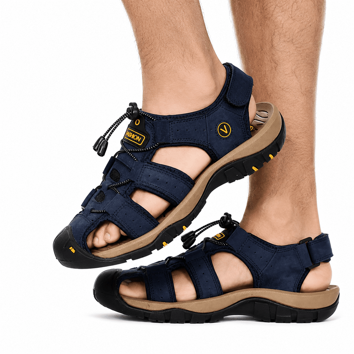 Men’s Leather Sandals, Comfortable, Non-Slip & Breathable – Severion Men’s Leather Sandals, Comfortable, Non-Slip & Breathable – Severion