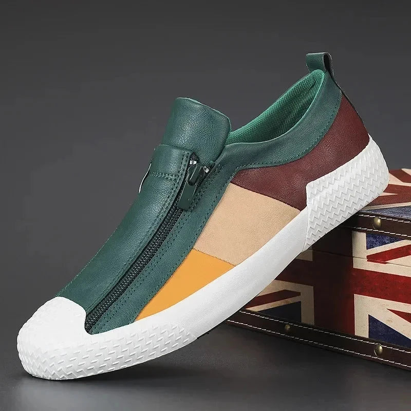 Men's Leather Sneakers, Breathable and Elegant - Prescott Men's Leather Sneakers, Breathable and Elegant - Prescott