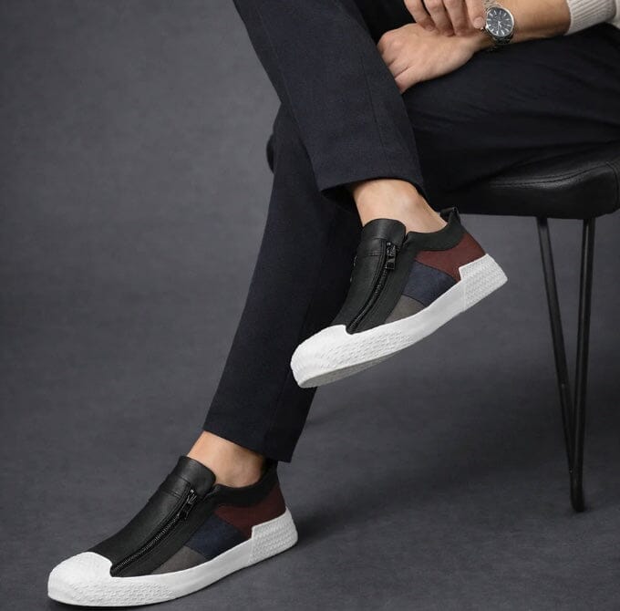 Men's Leather Sneakers, Breathable and Elegant - Prescott Men's Leather Sneakers, Breathable and Elegant - Prescott