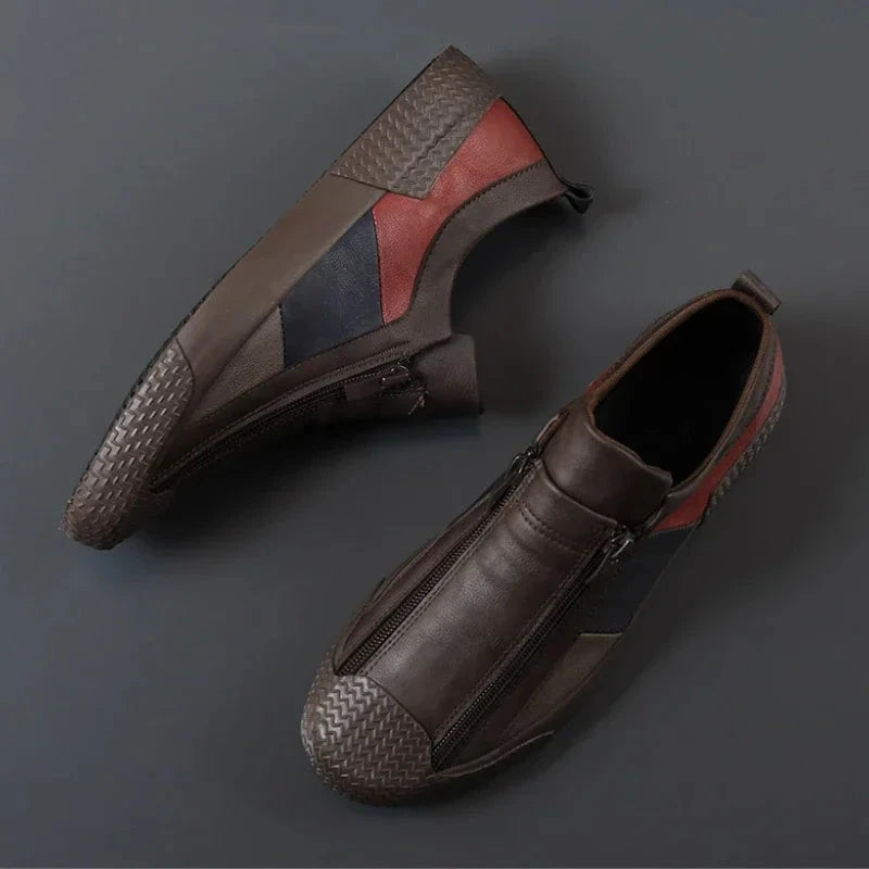 Men's Leather Sneakers, Breathable and Elegant - Prescott Men's Leather Sneakers, Breathable and Elegant - Prescott