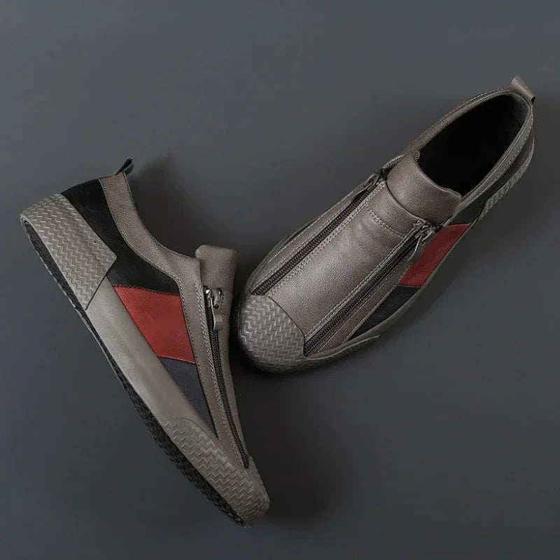 Men's Leather Sneakers, Breathable and Elegant - Prescott Men's Leather Sneakers, Breathable and Elegant - Prescott