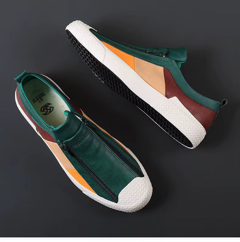 Men's Leather Sneakers, Breathable and Elegant - Prescott Men's Leather Sneakers, Breathable and Elegant - Prescott