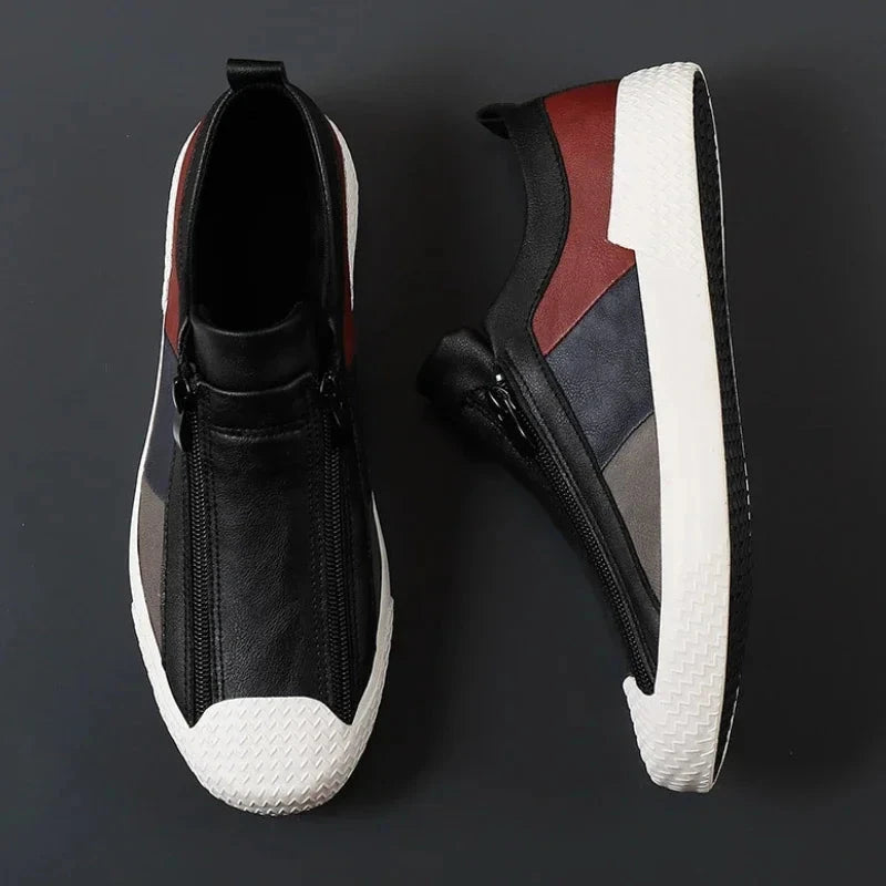 Men's Leather Sneakers, Breathable and Elegant - Prescott Men's Leather Sneakers, Breathable and Elegant - Prescott