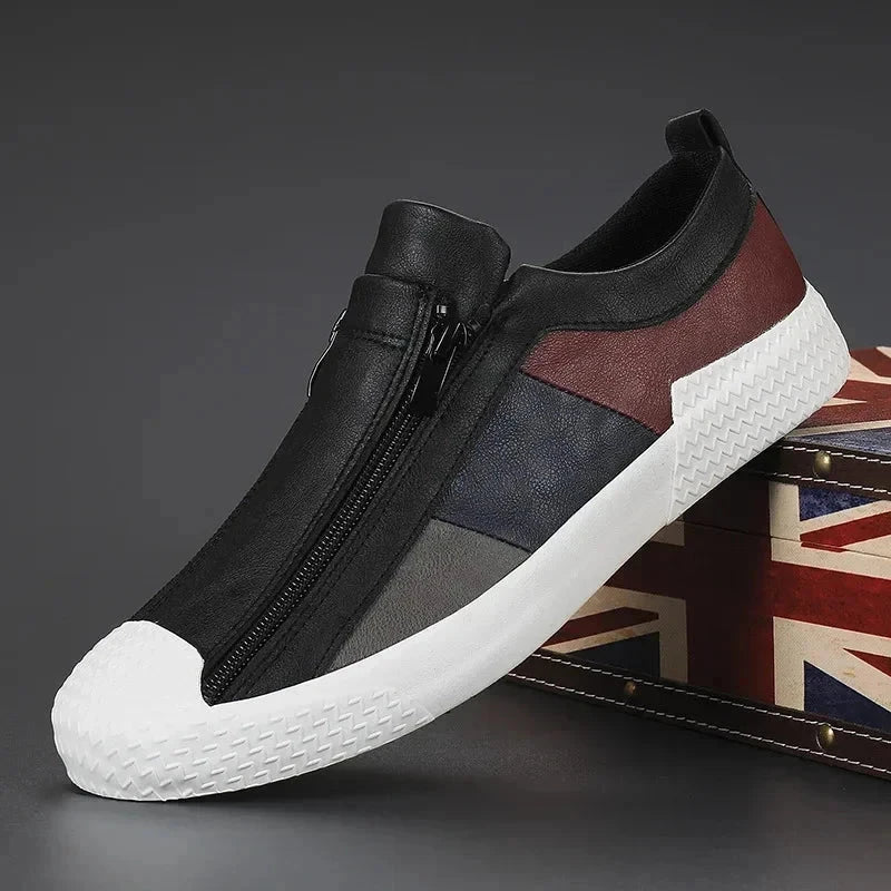 Men's Leather Sneakers, Breathable and Elegant - Prescott Men's Leather Sneakers, Breathable and Elegant - Prescott