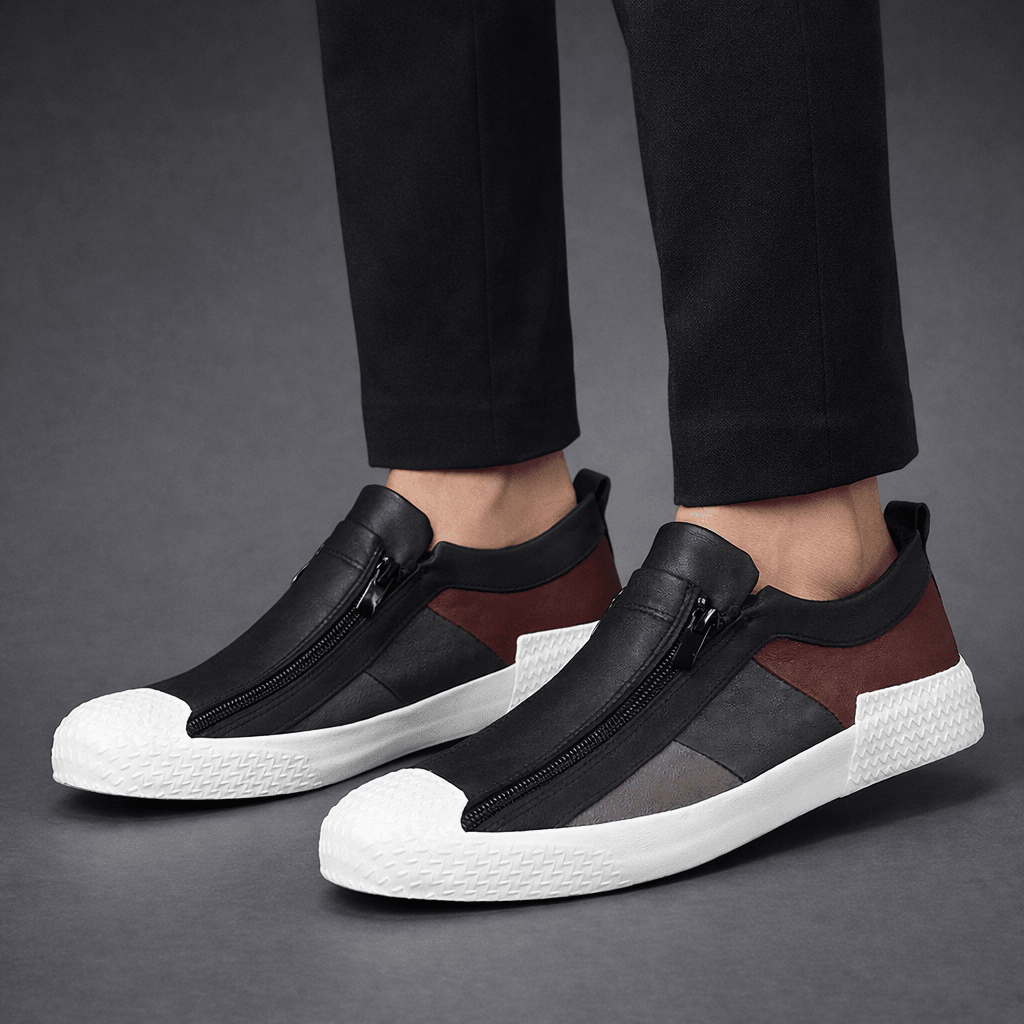 Men's Leather Sneakers, Breathable and Elegant - Prescott Men's Leather Sneakers, Breathable and Elegant - Prescott