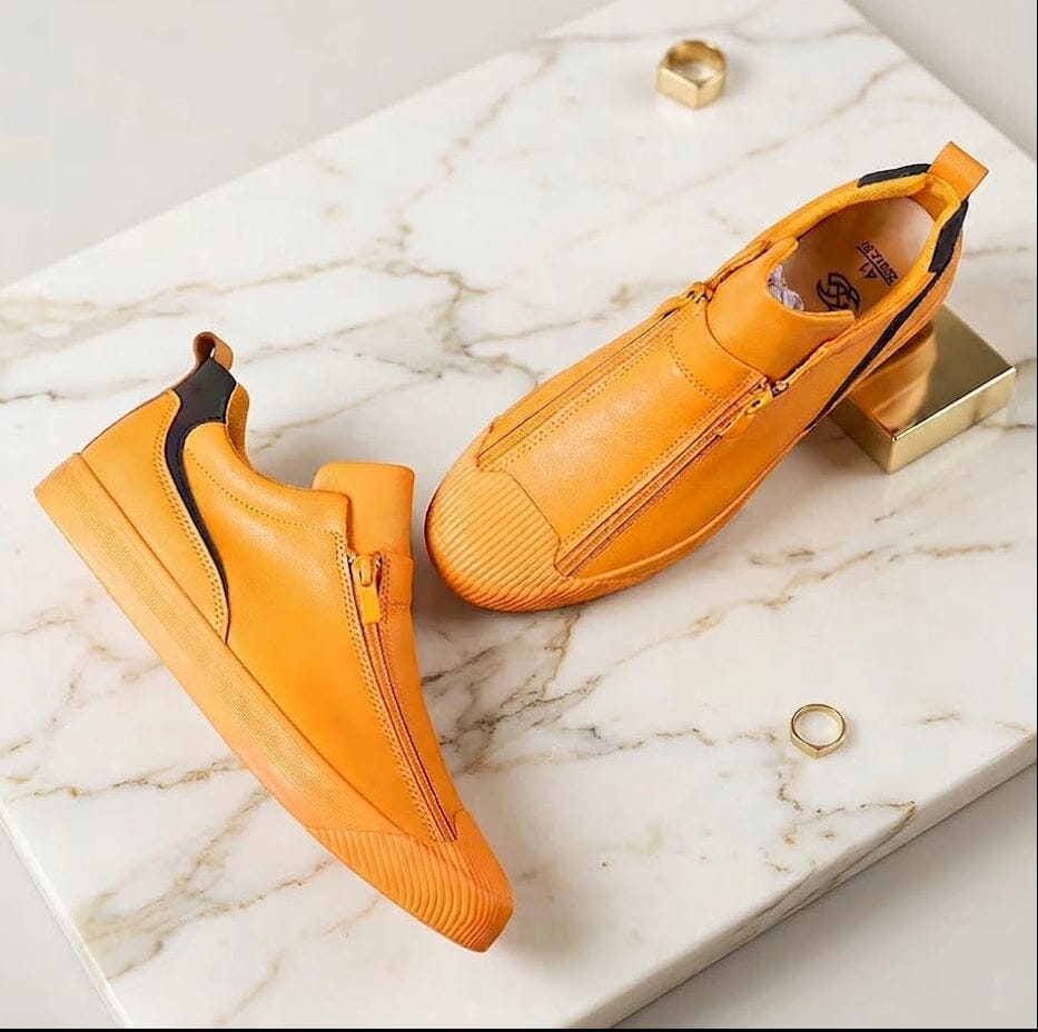 Men's Leather Sneakers with Modern and Versatile Design - Cormanio Men's Leather Sneakers with Modern and Versatile Design - Cormanio Mavietto