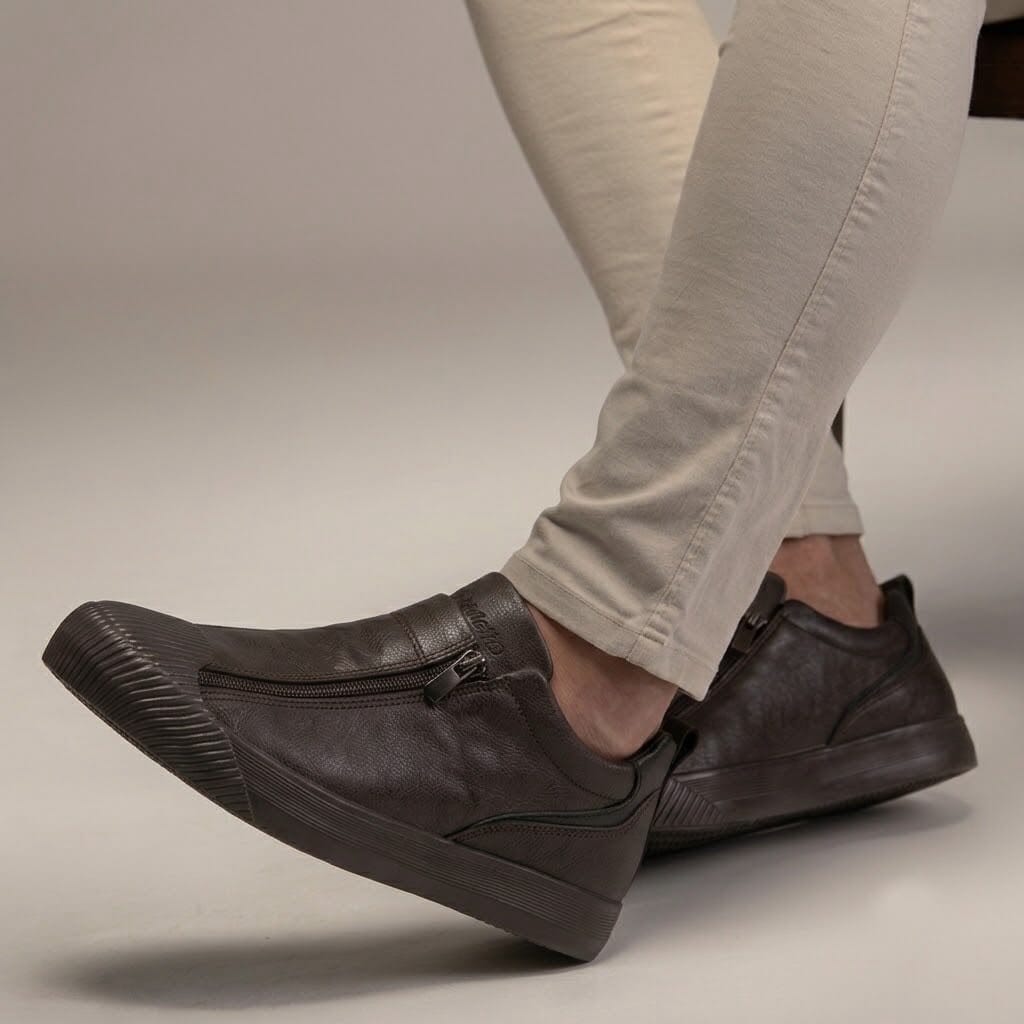 Men's Leather Sneakers with Modern and Versatile Design - Cormanio Men's Leather Sneakers with Modern and Versatile Design - Cormanio Mavietto