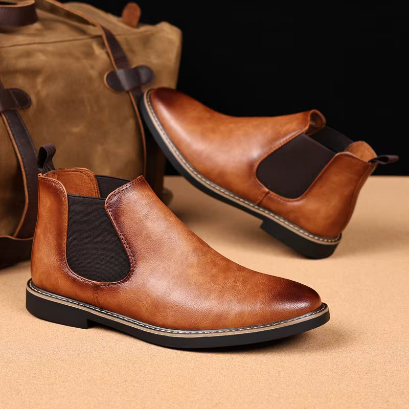 Men’s Mid-Height Leather Boots – Oakstone Men’s Mid-Height Leather Boots – Oakstone