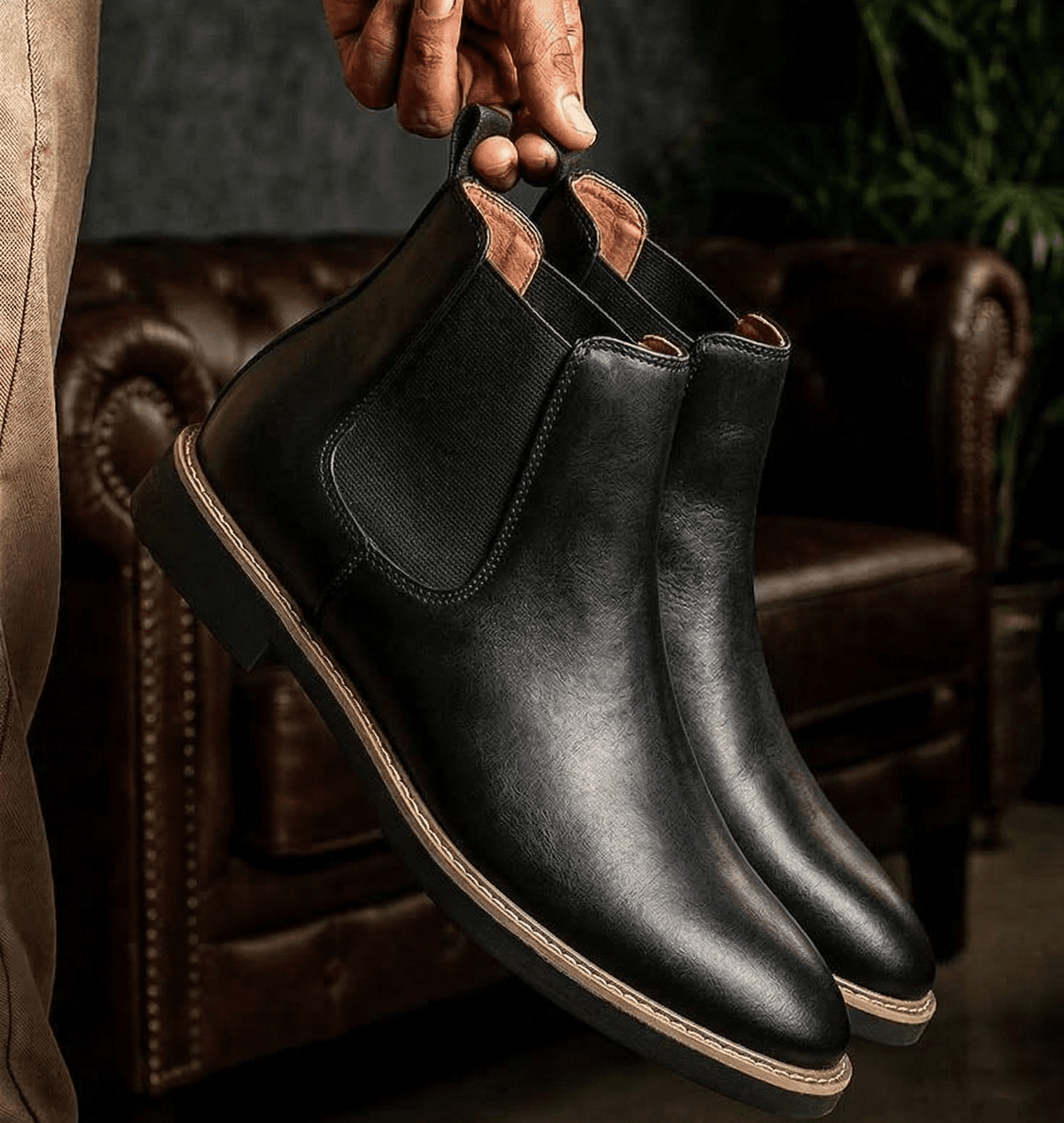 Men’s Mid-Height Leather Boots – Oakstone Men’s Mid-Height Leather Boots – Oakstone