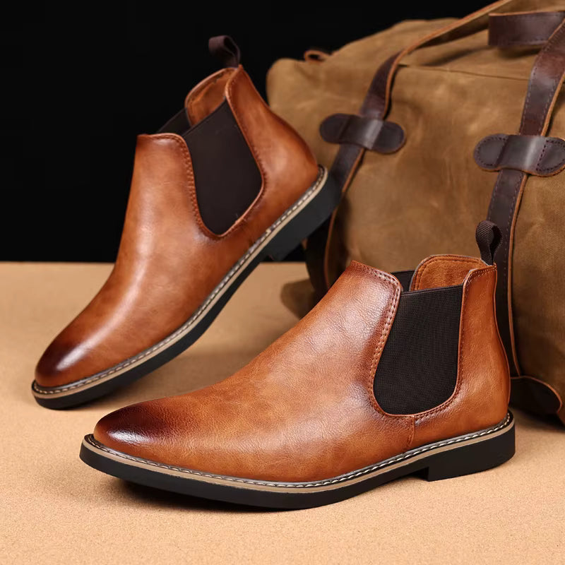Men’s Mid-Height Leather Boots – Oakstone Men’s Mid-Height Leather Boots – Oakstone