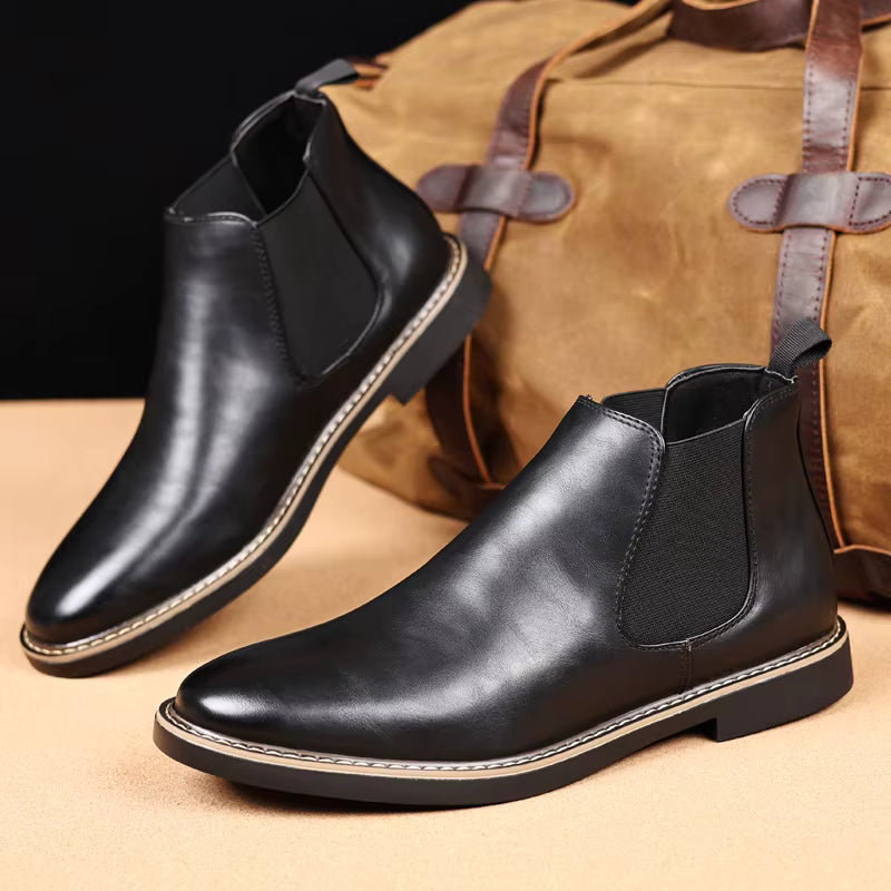 Men’s Mid-Height Leather Boots – Oakstone Men’s Mid-Height Leather Boots – Oakstone