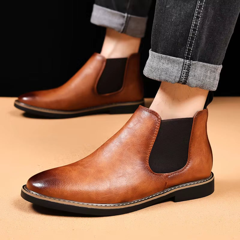Men’s Mid-Height Leather Boots – Oakstone Men’s Mid-Height Leather Boots – Oakstone