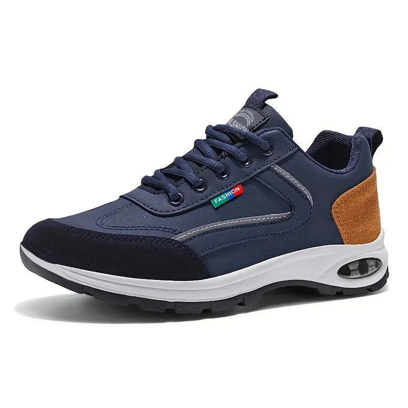 Men’s Non-Slip Leather Sneakers – Draxen Men’s Non-Slip Leather Sneakers – Draxen Blue
