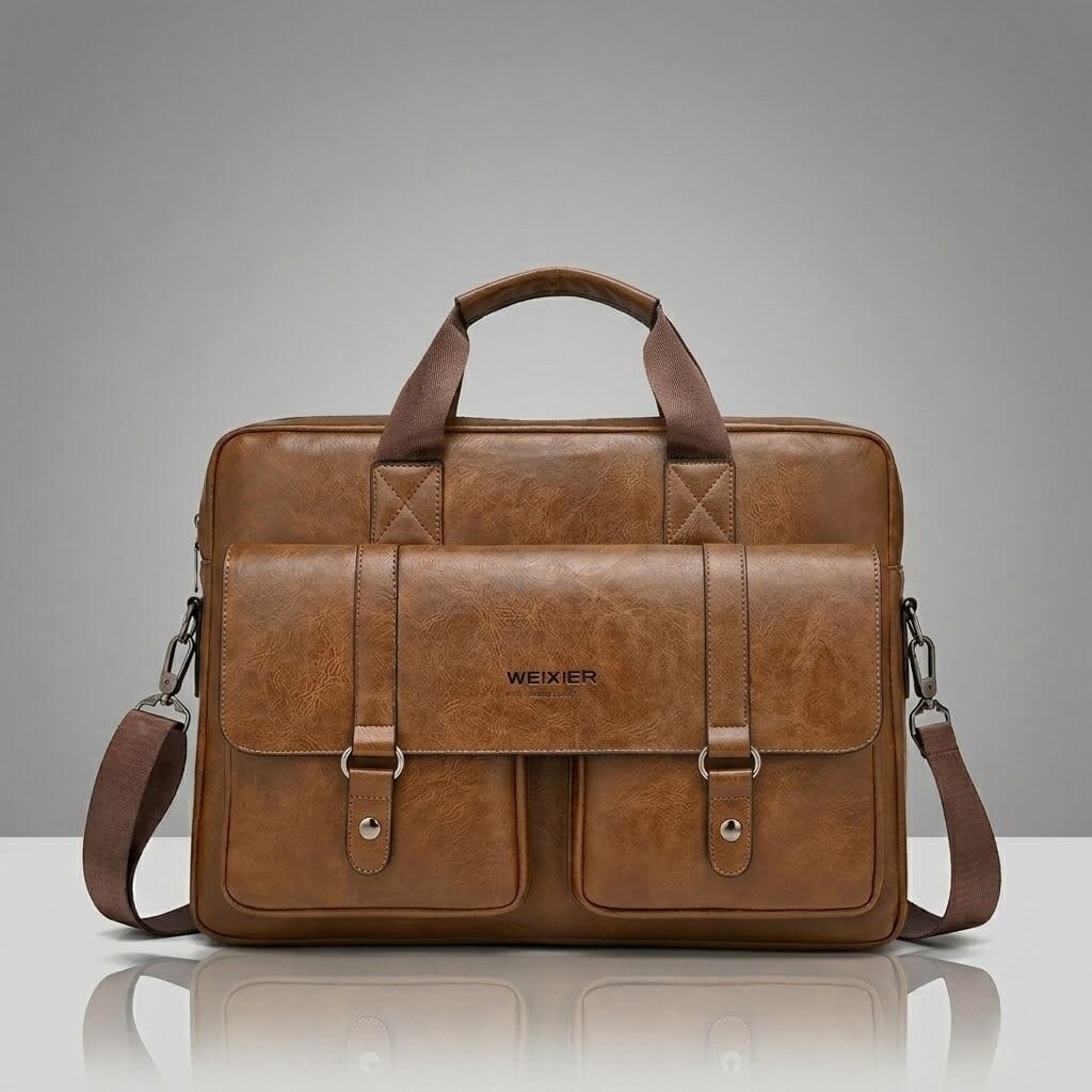 Men's Professional Leather Briefcase Laptop Bag - Raffaelo Men's Professional Leather Briefcase Laptop Bag - Raffaelo