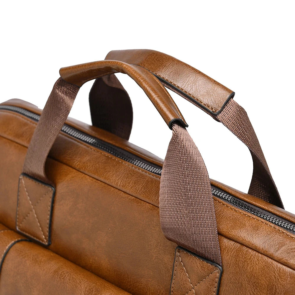 Men's Professional Leather Briefcase Laptop Bag - Raffaelo Men's Professional Leather Briefcase Laptop Bag - Raffaelo
