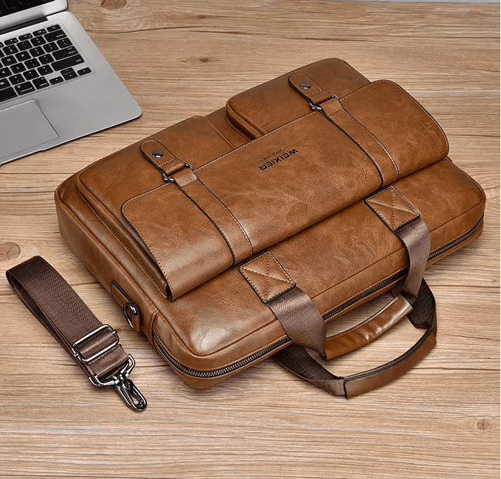Men's Professional Leather Briefcase Laptop Bag - Raffaelo Men's Professional Leather Briefcase Laptop Bag - Raffaelo