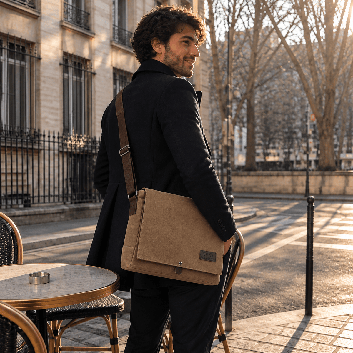 Men’s Spacious Multifunctional Messenger Bag with Elegant Design – Theodore Men’s Spacious Multifunctional Messenger Bag with Elegant Design – Theodore