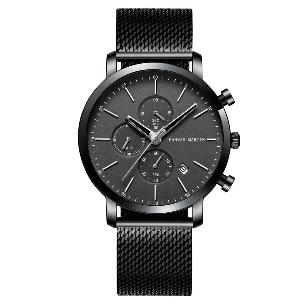 Men’s Versatile and Multifunctional Executive Watch – Monterius Men’s Versatile and Multifunctional Executive Watch – Monterius Black Elegance