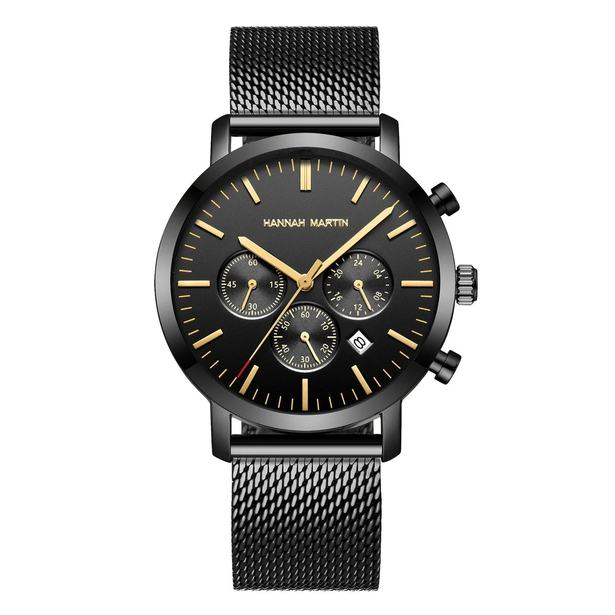 Men’s Versatile and Multifunctional Executive Watch – Monterius Men’s Versatile and Multifunctional Executive Watch – Monterius Black Gold Elegance