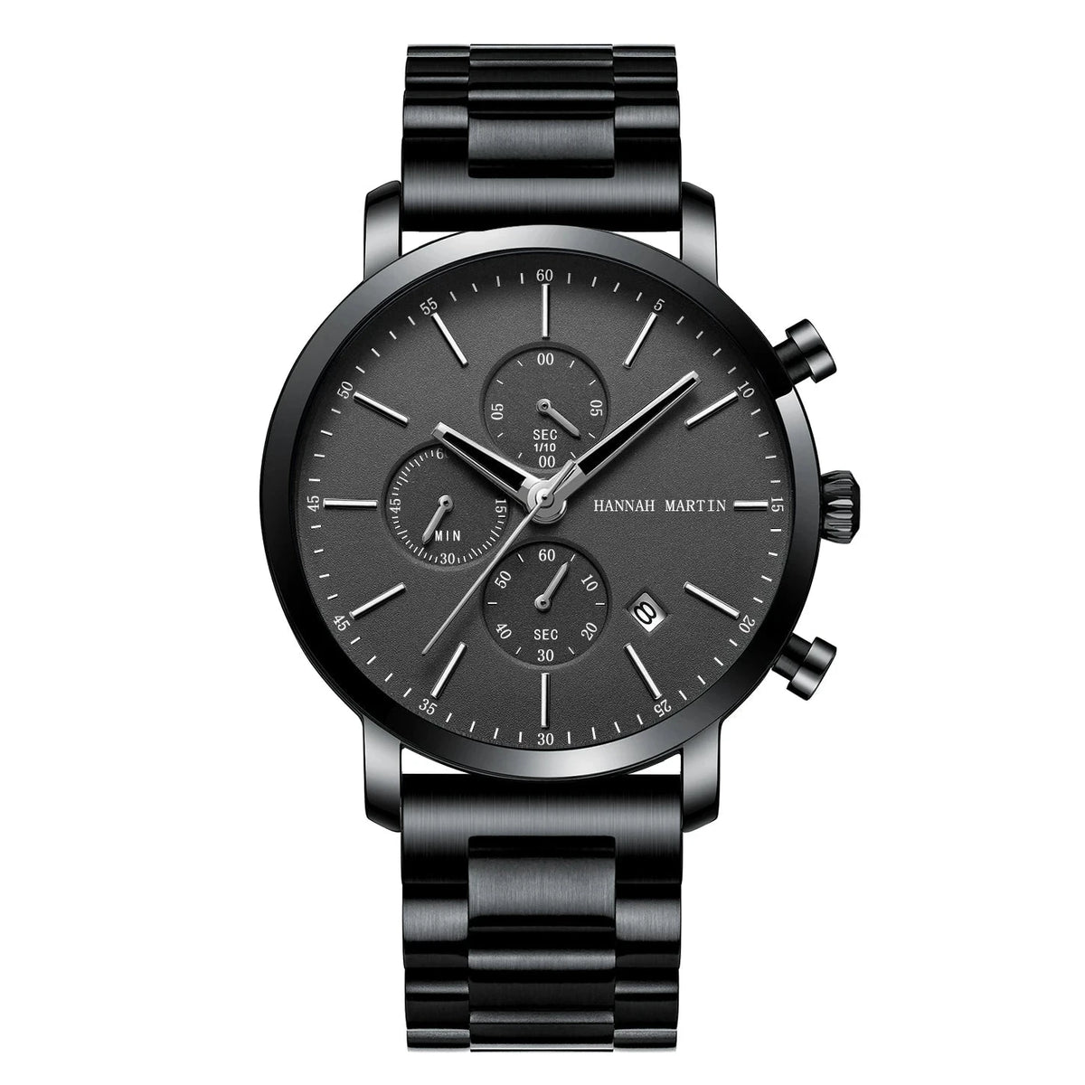 Men’s Versatile and Multifunctional Executive Watch – Monterius Men’s Versatile and Multifunctional Executive Watch – Monterius Black Silver
