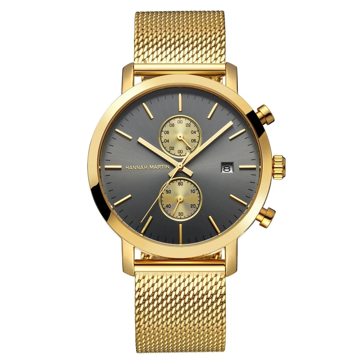 Men’s Versatile and Multifunctional Executive Watch – Monterius Men’s Versatile and Multifunctional Executive Watch – Monterius Gold Black