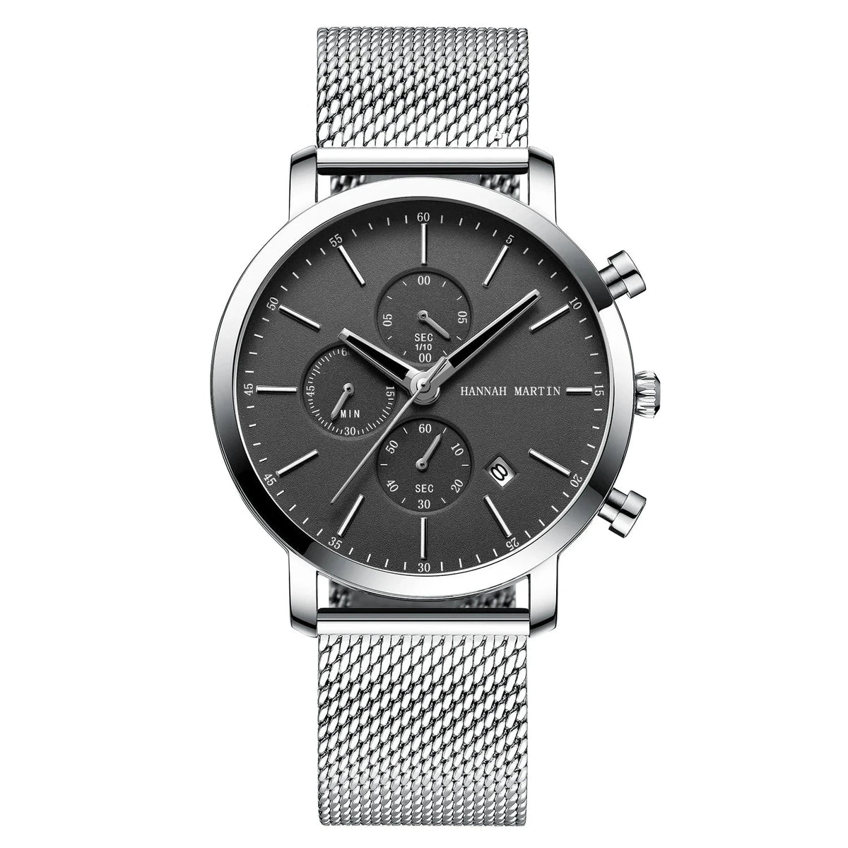 Men’s Versatile and Multifunctional Executive Watch – Monterius Men’s Versatile and Multifunctional Executive Watch – Monterius Silver Black
