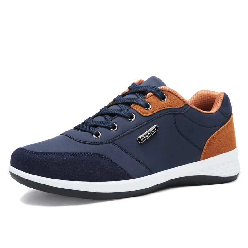 Men’s Waterproof Leather Sneakers – Vastilen Men’s Waterproof Leather Sneakers – Vastilen Blue