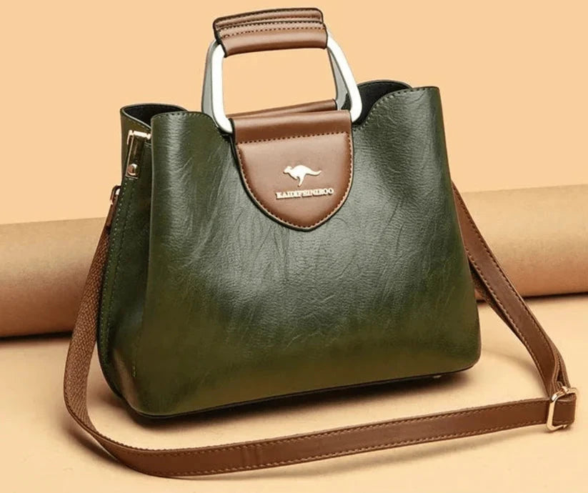 New Ladies Shopping PU Leather Handbag Large Capacity Single Shoulder Bag Casual Versatile Crossbody Bag for Outing Mavietto Store