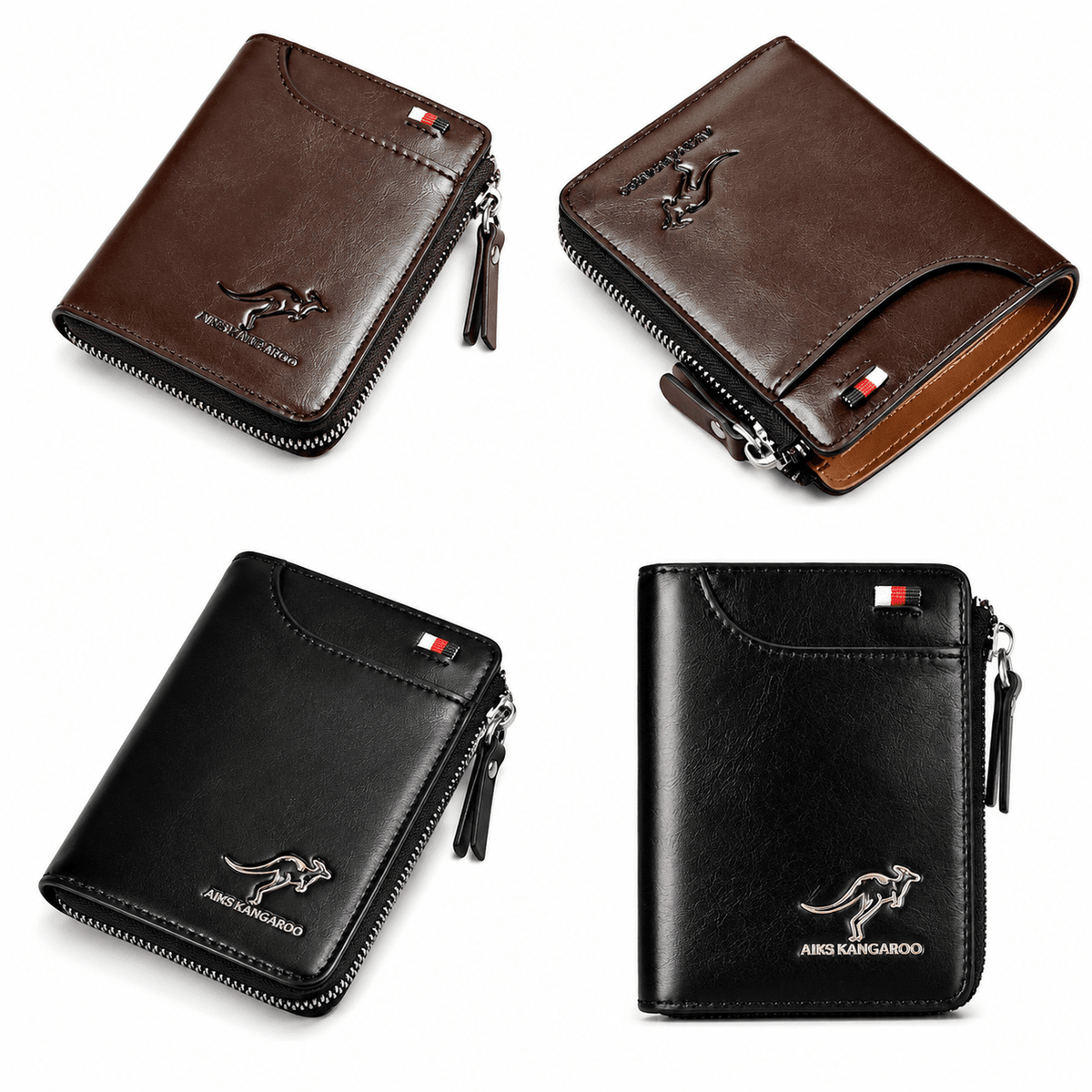 NobleGuard RFID Zip Wallet NobleGuard RFID Zip Wallet 1 Brown 1 Black