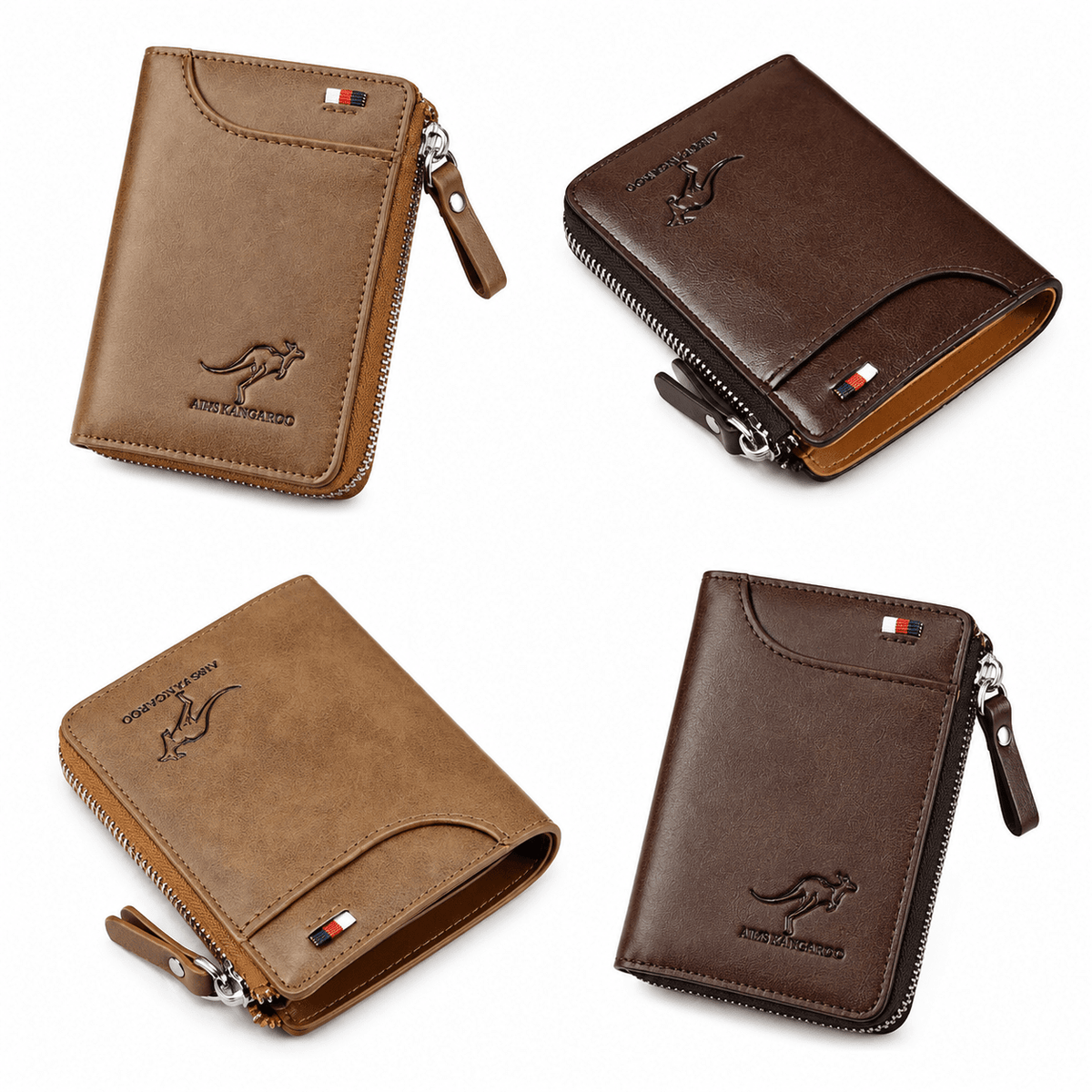 NobleGuard RFID Zip Wallet NobleGuard RFID Zip Wallet 1 Khaki 1 Brown