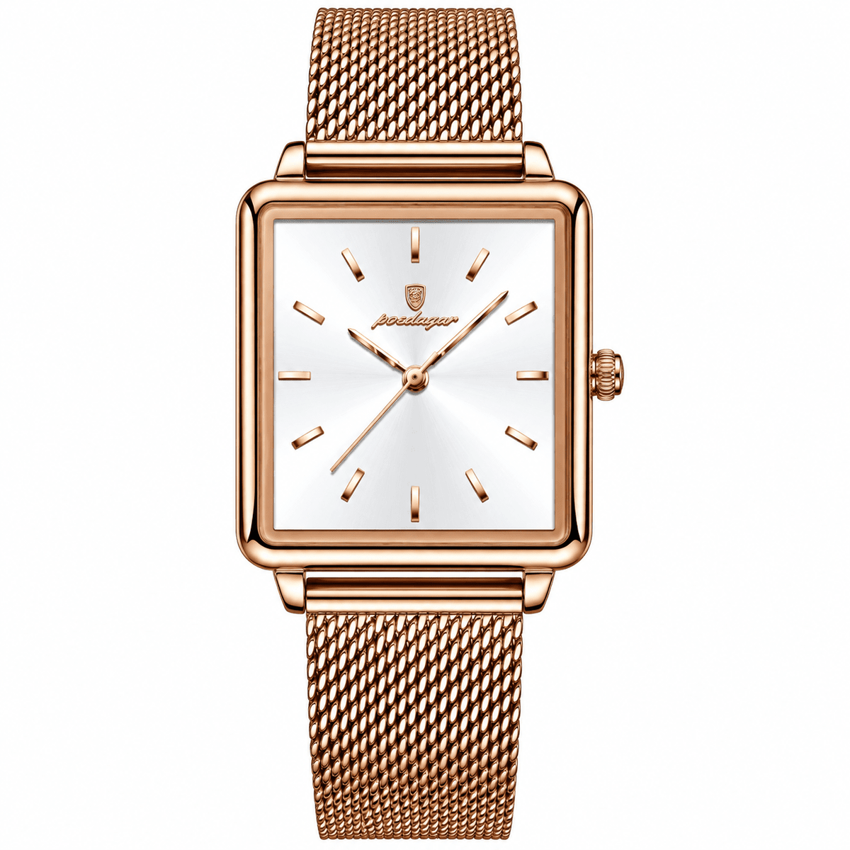 POEDAGAR Top Exquisite Ladies Clock Waterproof Stainless Steel Woman Wristwatch Square Quartz Elegant Women's Watches Reloj Gift