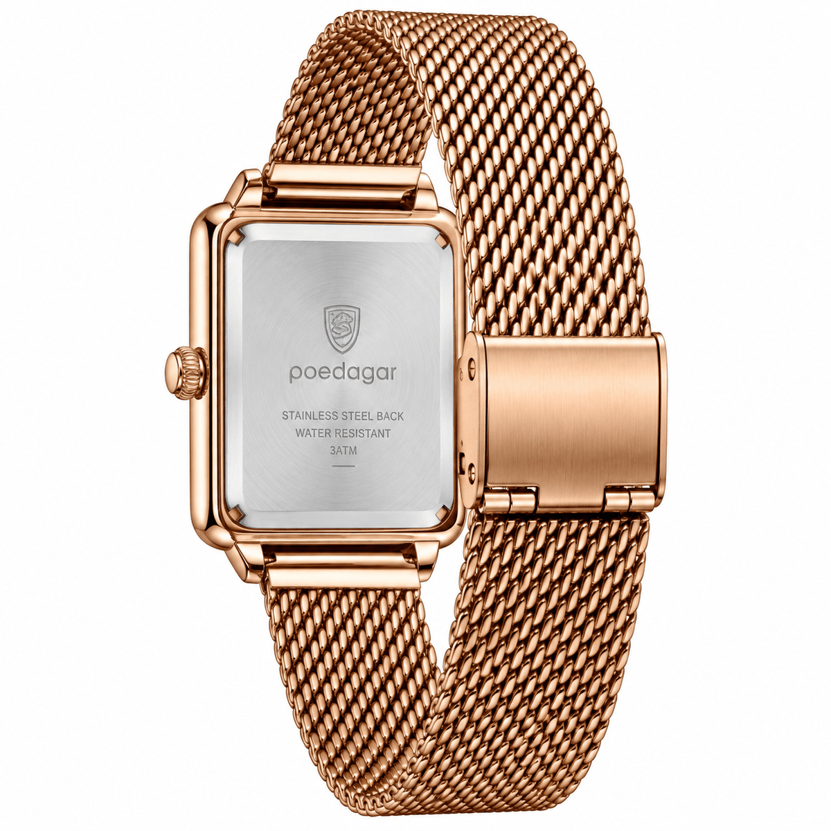 POEDAGAR Top Exquisite Ladies Clock Waterproof Stainless Steel Woman Wristwatch Square Quartz Elegant Women's Watches Reloj Gift