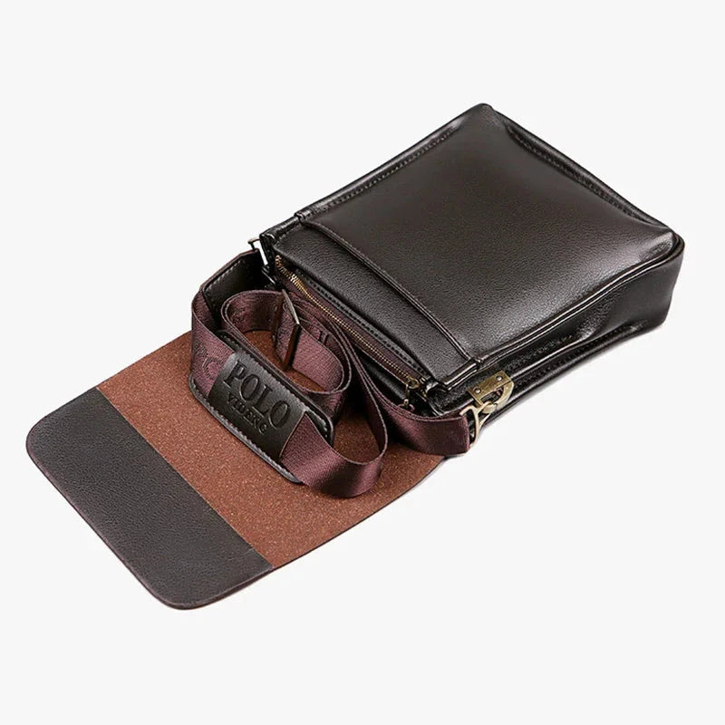 PoloUrban Men’s Leather Crossbody Shoulder Bag PoloUrban Men’s Leather Crossbody Shoulder Bag