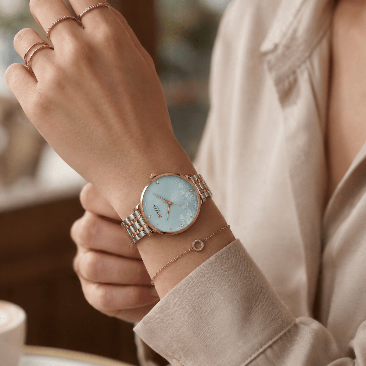 Ultra-Thin Women's Watch with Romantic Design & Stainless Steel Strap - Magie Chérie Ultra-Thin Women's Watch with Romantic Design & Stainless Steel Strap - Magie Chérie