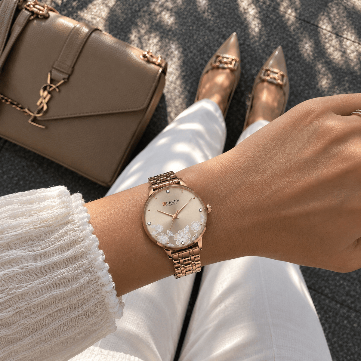 Ultra-Thin Women's Watch with Romantic Design & Stainless Steel Strap - Magie Chérie Ultra-Thin Women's Watch with Romantic Design & Stainless Steel Strap - Magie Chérie