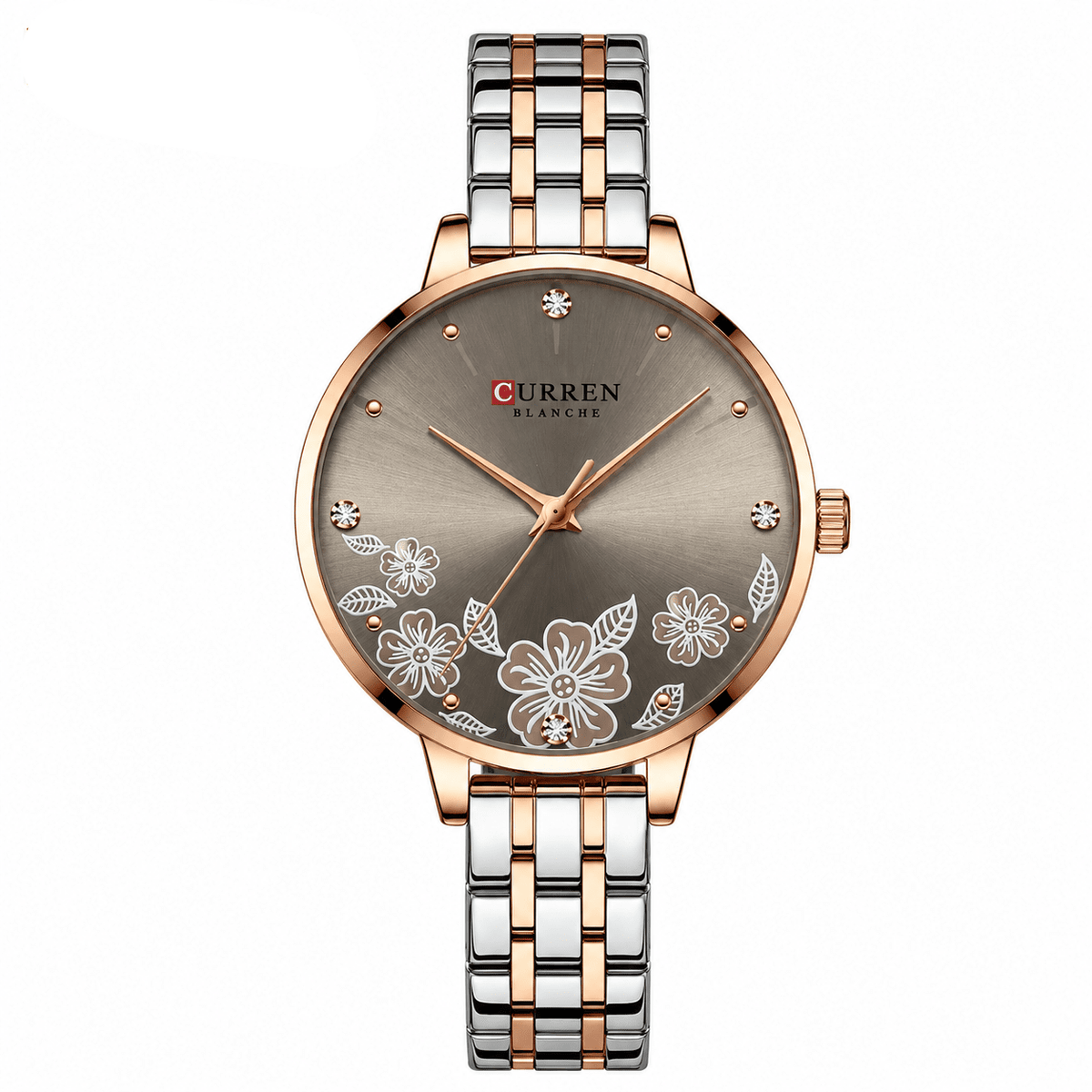 Ultra-Thin Women's Watch with Romantic Design & Stainless Steel Strap - Magie Chérie Ultra-Thin Women's Watch with Romantic Design & Stainless Steel Strap - Magie Chérie Gray