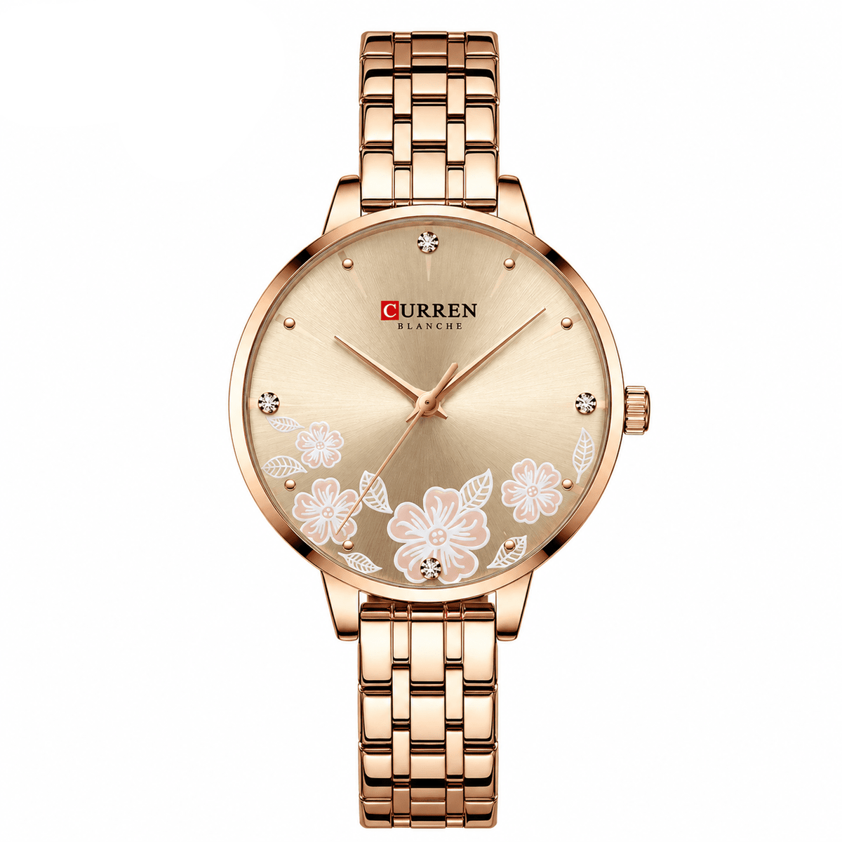Ultra-Thin Women's Watch with Romantic Design & Stainless Steel Strap - Magie Chérie Ultra-Thin Women's Watch with Romantic Design & Stainless Steel Strap - Magie Chérie Rose Gold
