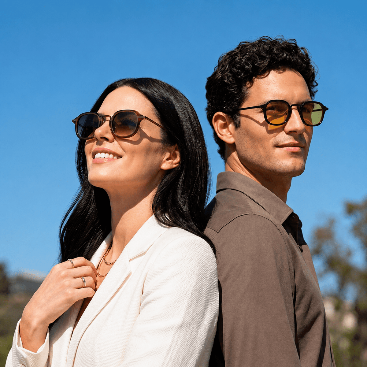 Unisex Vintage-Style Sunglasses with UV400 Protection – MONOLITH Unisex Vintage-Style Sunglasses with UV400 Protection – MONOLITH