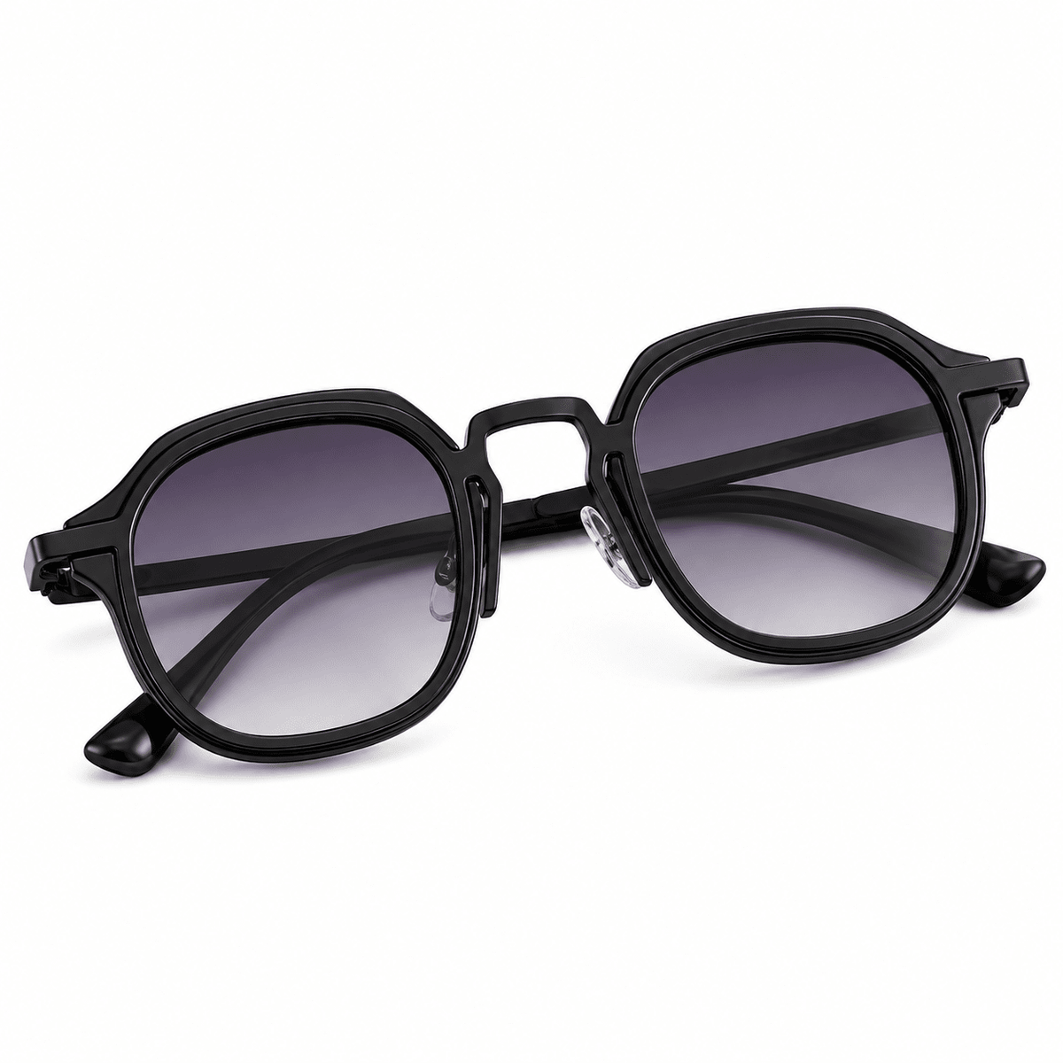 Unisex Vintage-Style Sunglasses with UV400 Protection – MONOLITH Unisex Vintage-Style Sunglasses with UV400 Protection – MONOLITH Black