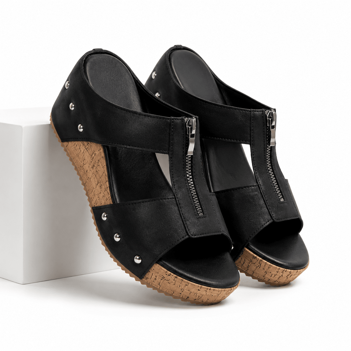 Versatile and Comfortable Women's Leather Platform Sandals – Zerina Versatile and Comfortable Women's Leather Platform Sandals – Zerina