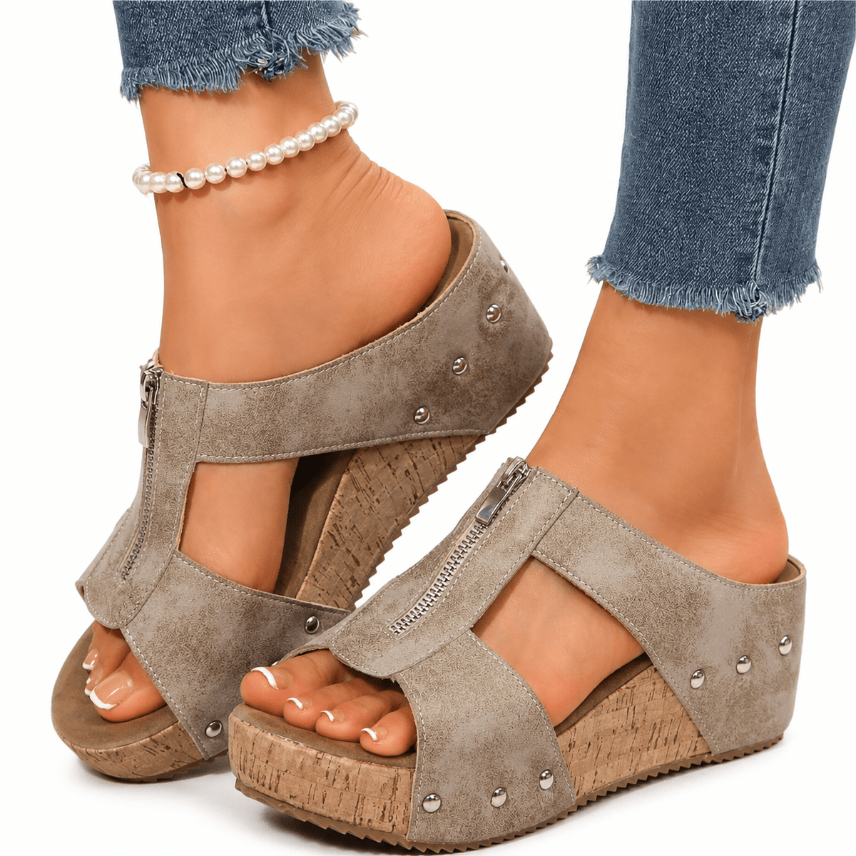 Versatile and Comfortable Women's Leather Platform Sandals – Zerina Versatile and Comfortable Women's Leather Platform Sandals – Zerina
