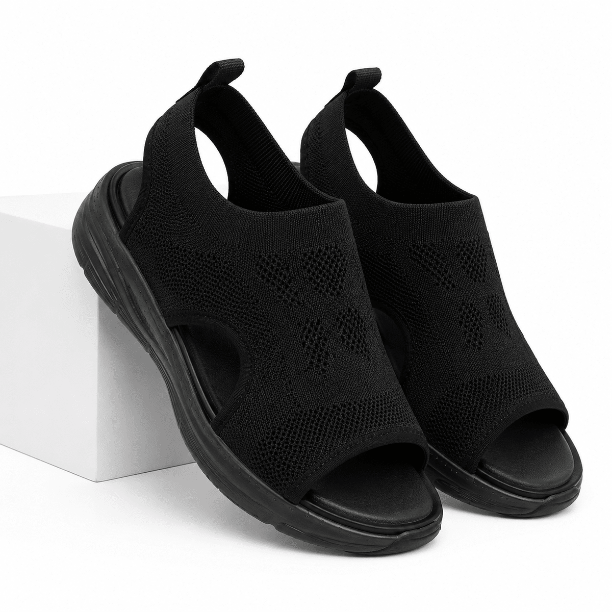 Versatile and Ultra-Comfortable Women’s Leather Sandals – Malivy Versatile and Ultra-Comfortable Women’s Leather Sandals – Malivy Black