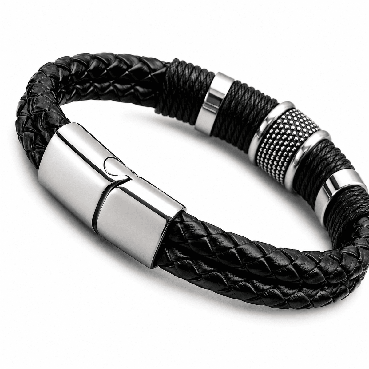 Versatile Leather Men’s Bracelet with Executive Design | ZAVRELL Versatile Leather Men’s Bracelet with Executive Design | ZAVRELL