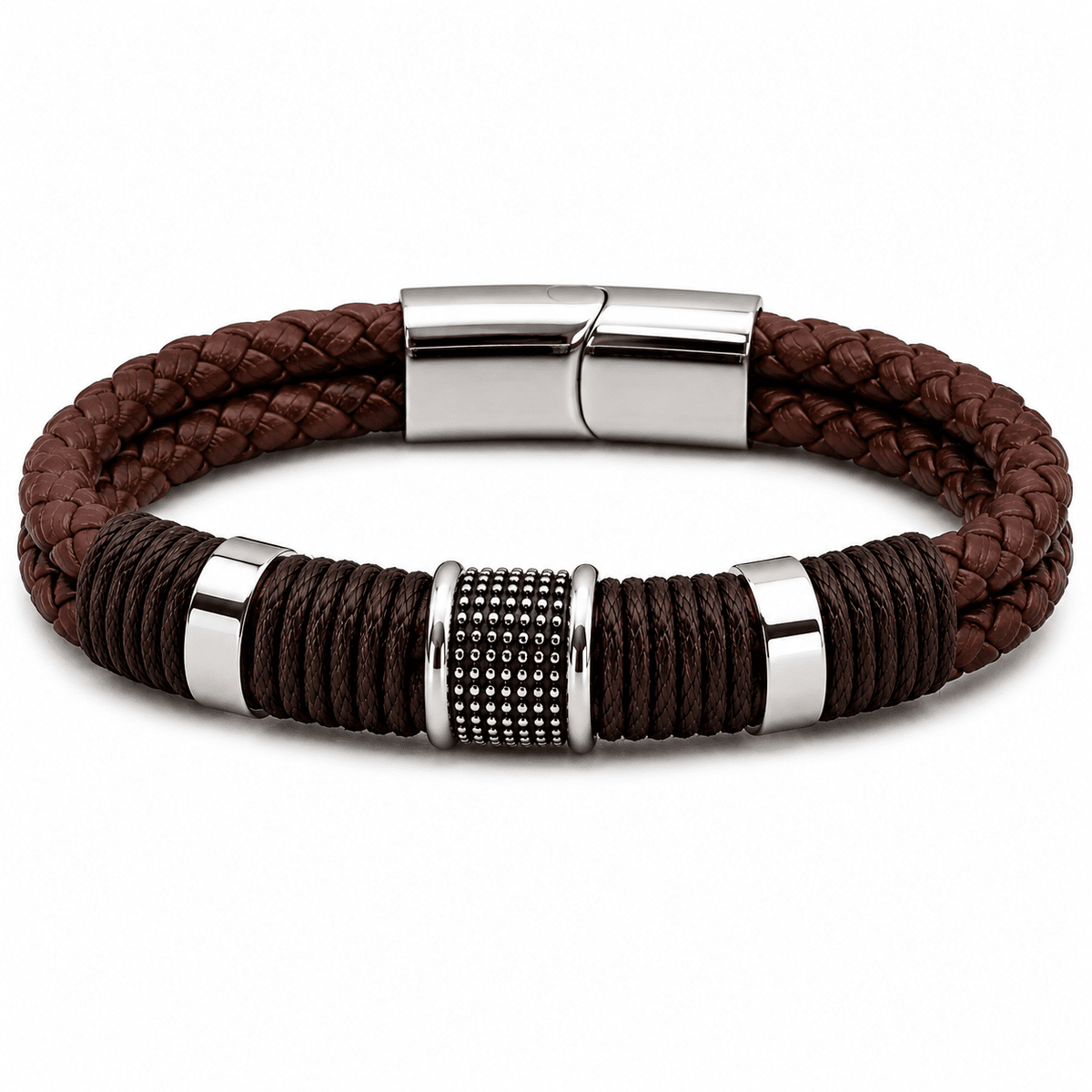 Versatile Leather Men’s Bracelet with Executive Design | ZAVRELL Versatile Leather Men’s Bracelet with Executive Design | ZAVRELL