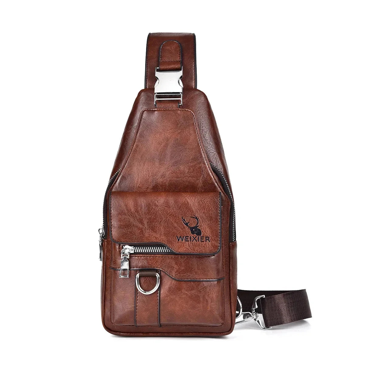 Versatile Multifunction Leather Bag - Valiant Versatile Multifunction Leather Bag - Valiant Dark Brown