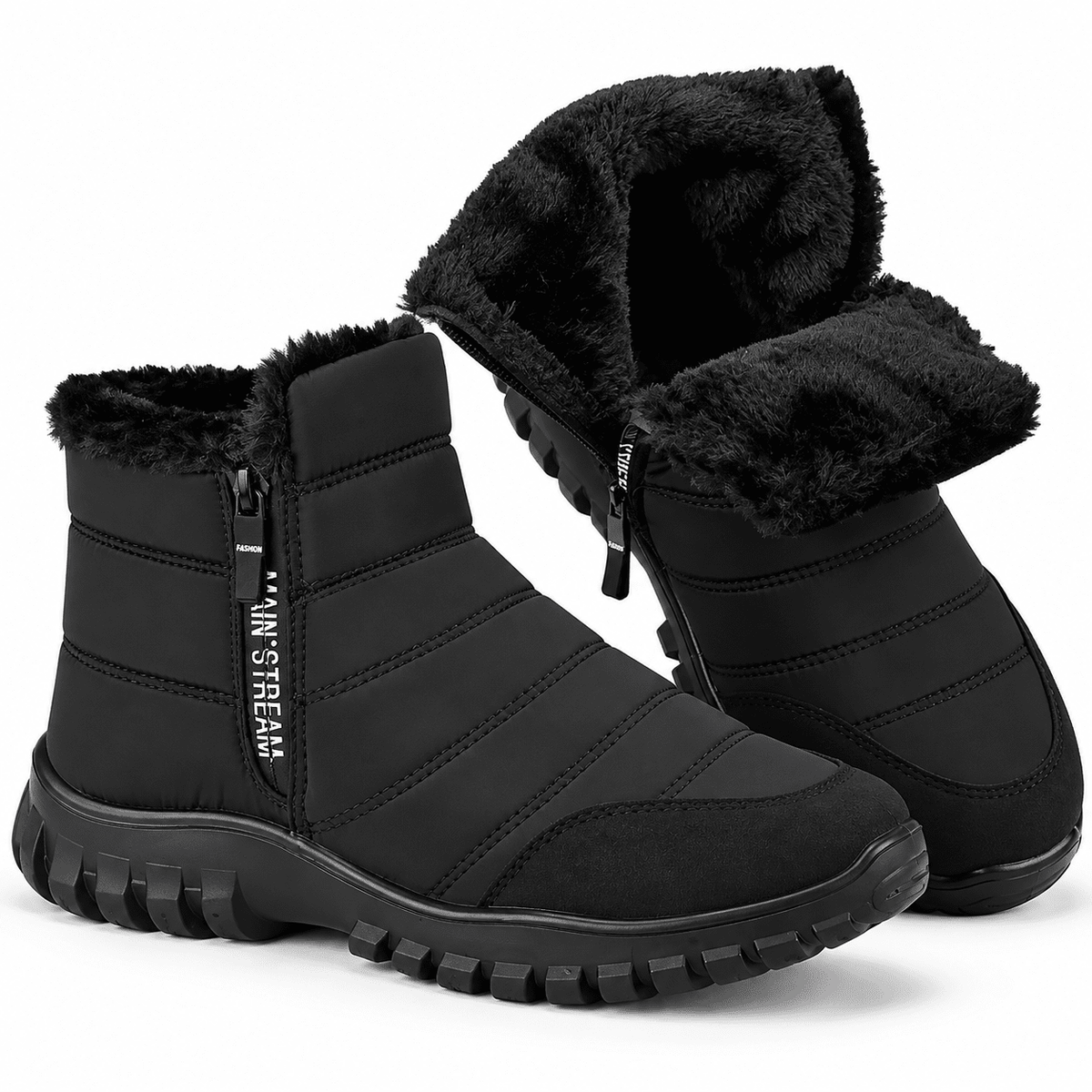 Winter Men Ankle Snow Boots Waterproof Non Slip Shoes for Men Casual Keep Warm Plush Plus Size Couple Footwear Chaussure Homme